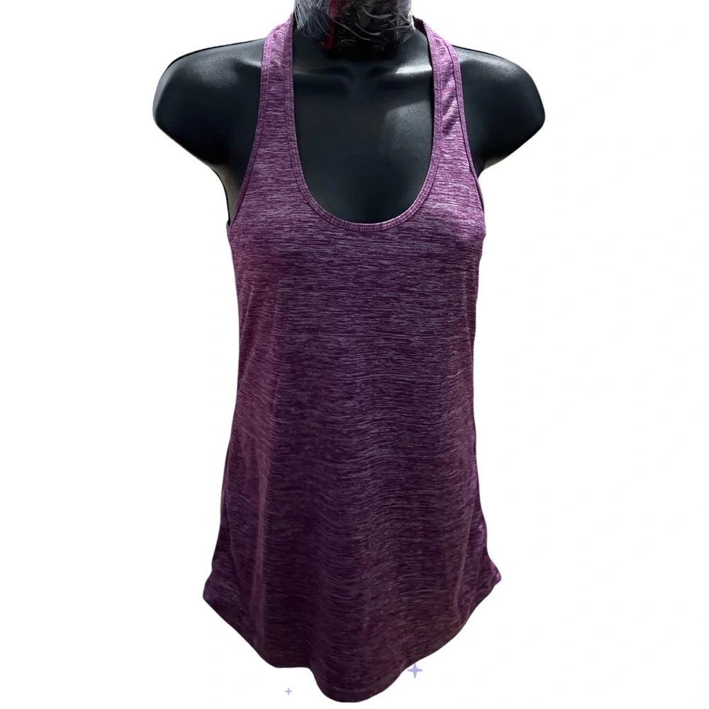 Lululemon Heathered Purple Racerback Athletic Tank Top - Picture 1 of 5